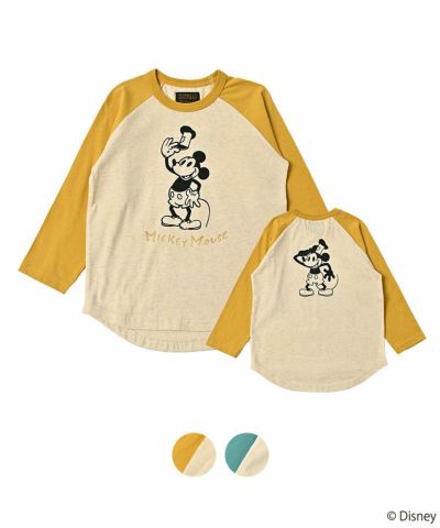 ミッキーマウス/配色ラグランロンT ｜ トップス ｜ 子供服のセレクト