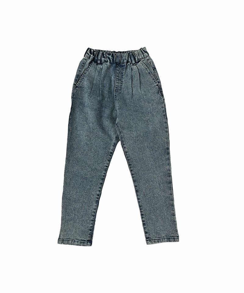 ケミカルウォッシュデニムタックパンツ ｜ ボトムス ｜ 子供服の 