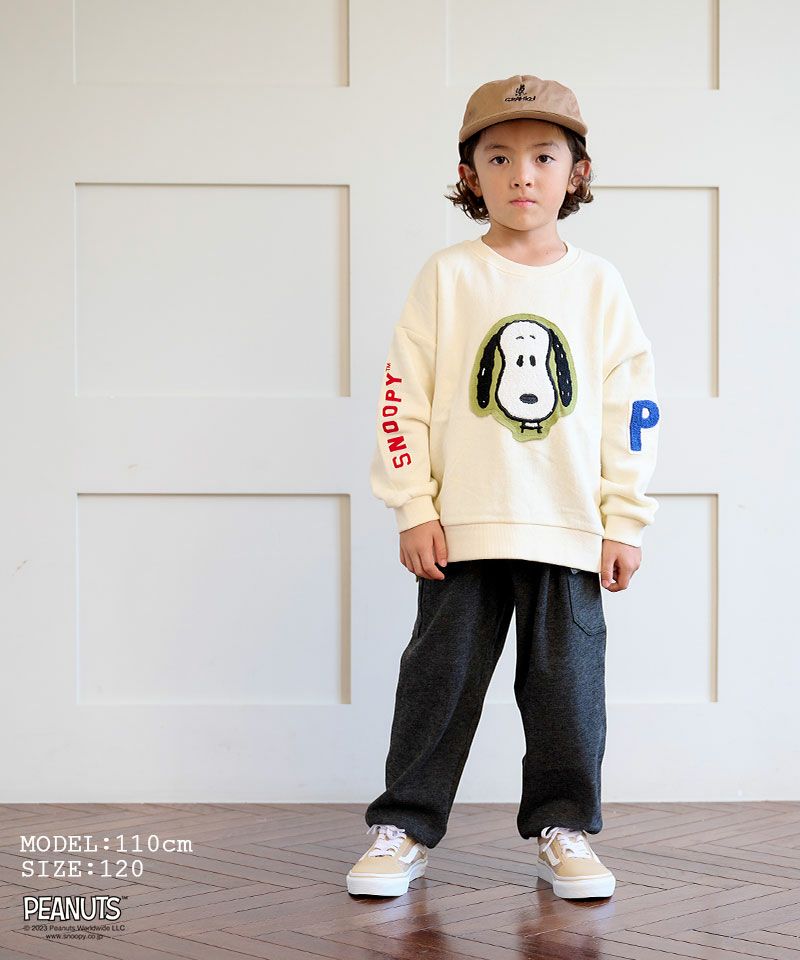 スヌーピー／ワッペントレーナー ｜ トップス ｜ 子供服の