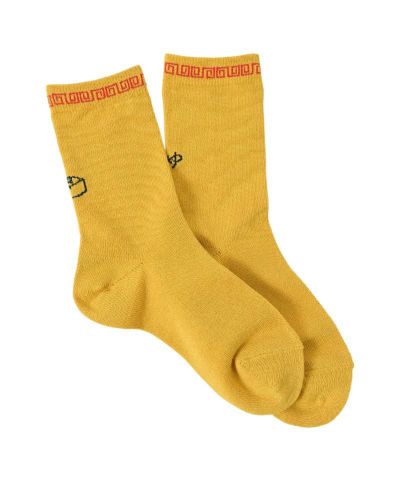 PEACEMINUSONE SOCKS ソックス オレンジ ピンク PEACEMINUSONE SOCKS ソックス オレンジ ピンク（PEACEMINUSONE