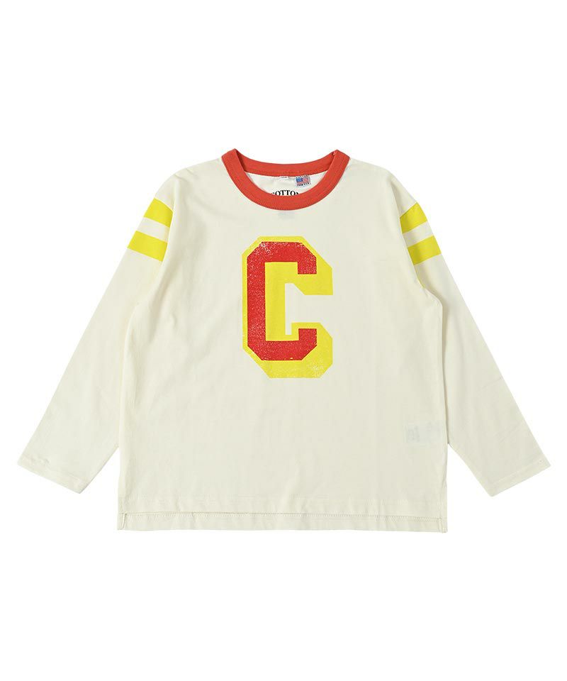 期間限定価格】COTTON from U.S.A ラインロンT ｜ トップス ｜ 子供服