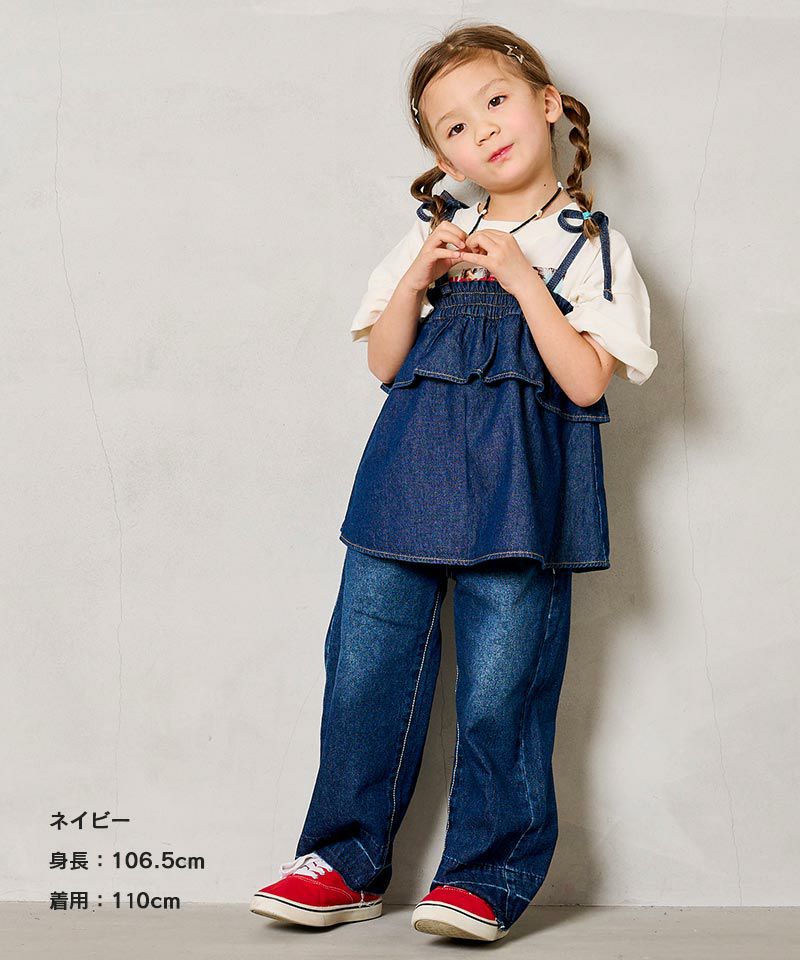 COTTON from U.S.A デニムキャミチュニック ｜ トップス ｜ 子供服の