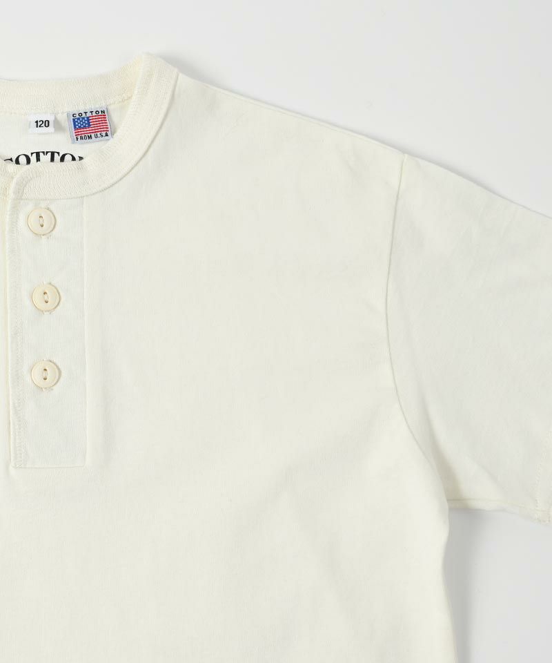 COTTON from U.S.A ヘンリーネック半袖Tシャツ ｜ トップス ｜ 子供服