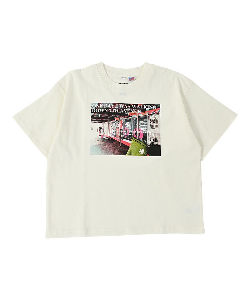 COTTON from U.S.A ビックシルエットフォトプリントＴシャツ