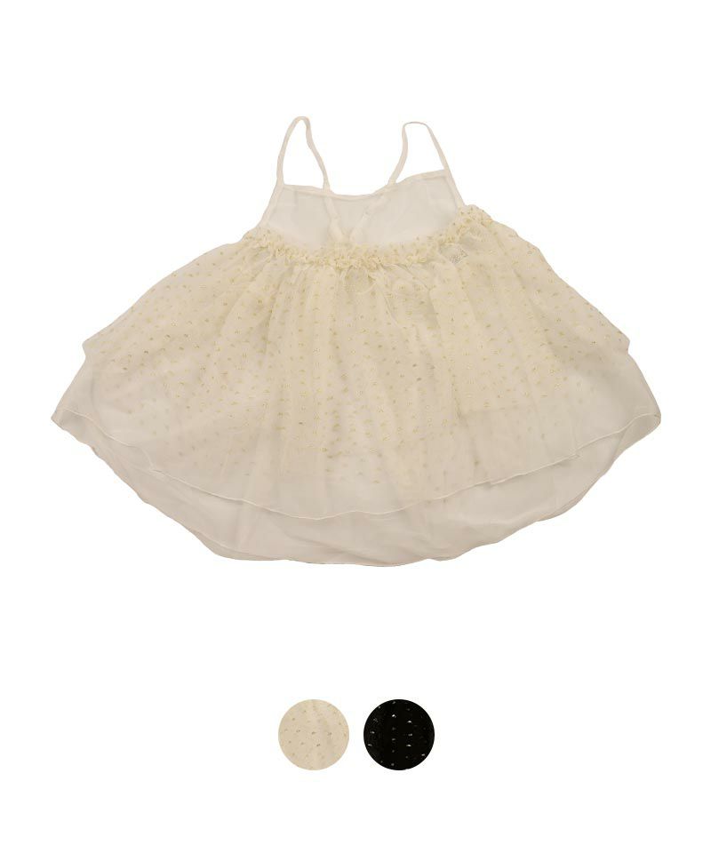 tocoto vintage ワンピース チュニック トップス ラメチュールキャミ 
