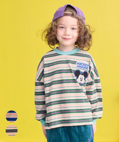 ミッキーマウス/ワッペンボーダーロンT ｜ トップス ｜ 子供服のセレクトショップ MARKEY'S ONLINE STORE マーキーズ公式通販