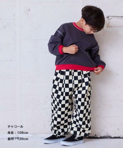 50％OFF】シャギー裏毛ビックロゴワイドトレーナー キッズ