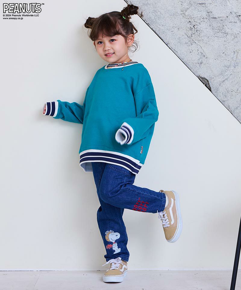 スヌーピービッグポケットデニムパンツ ｜ ボトムス ｜ 子供服の 