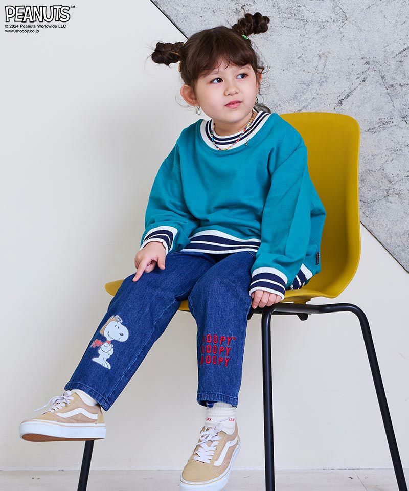 スヌーピービッグポケットデニムパンツ ｜ ボトムス ｜ 子供服の  