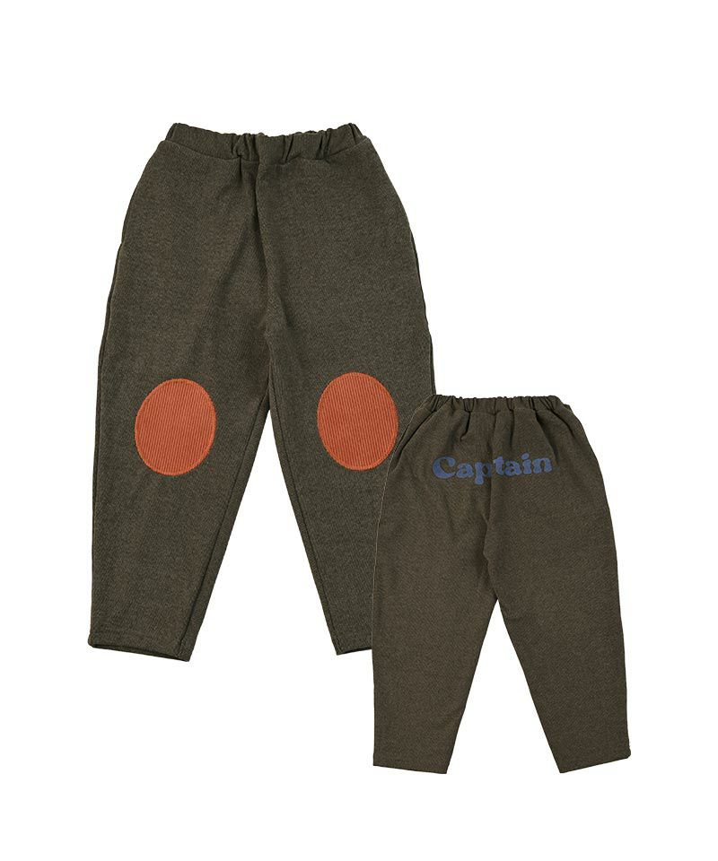 のびっとヒザパッチワークロングパンツ ｜ ボトムス ｜ 子供服の  