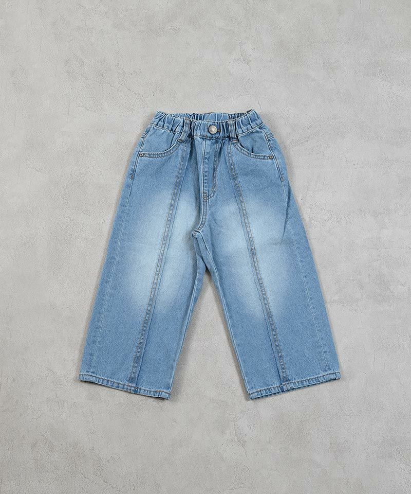 リメイクデニムワイドストレートパンツ ｜ ボトムス ｜ 子供服の 
