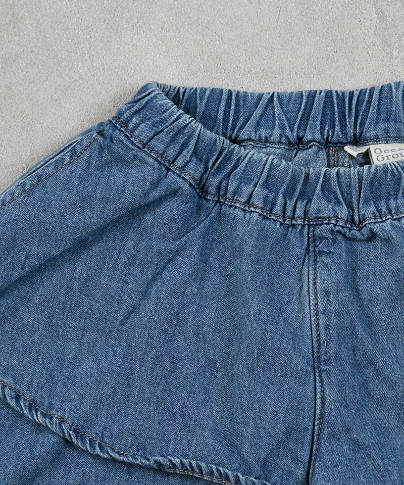 デニムフリルショートパンツ ｜ ボトムス ｜ 子供服のセレクト