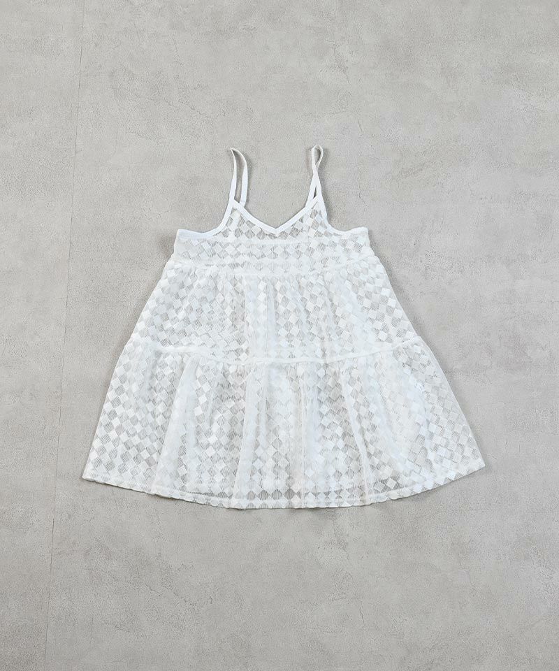 d.i.aホワイト ブラックレースキャミ