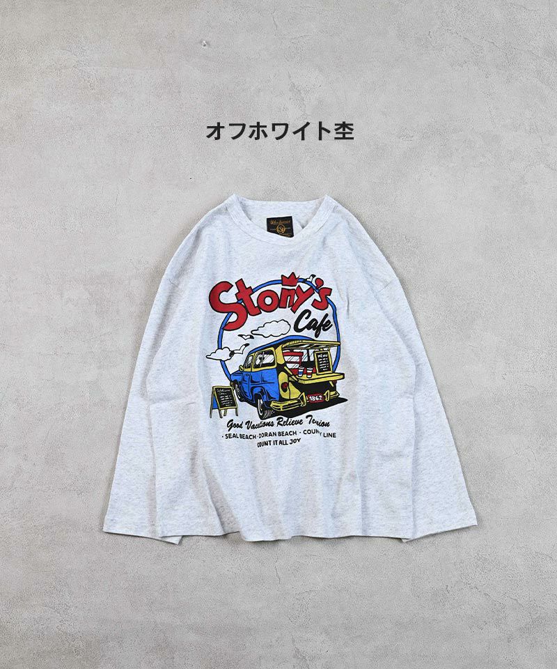 DIRT 100% プリント ロンT 白 L/SプリントロンT ｜ トップス ｜ 子供服のセレクトショップ
