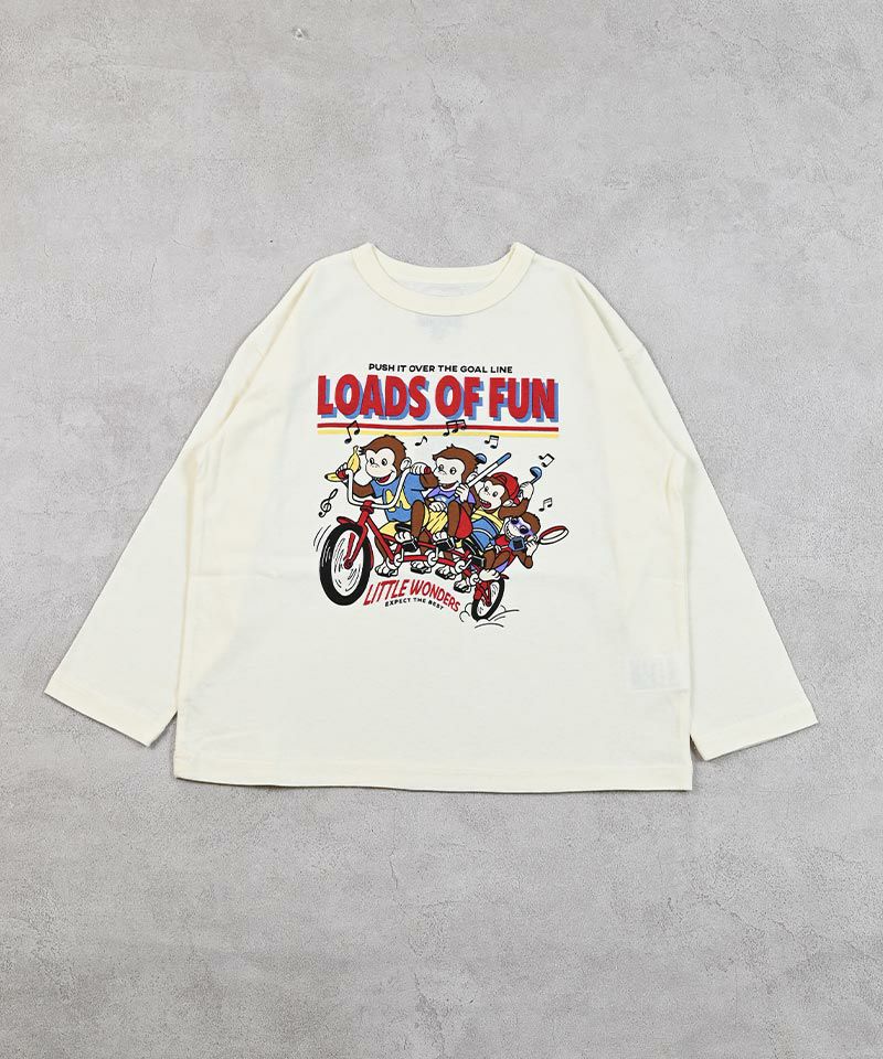 DIRT 100% プリント ロンT 白 L/SプリントロンT ｜ トップス ｜ 子供服のセレクトショップ