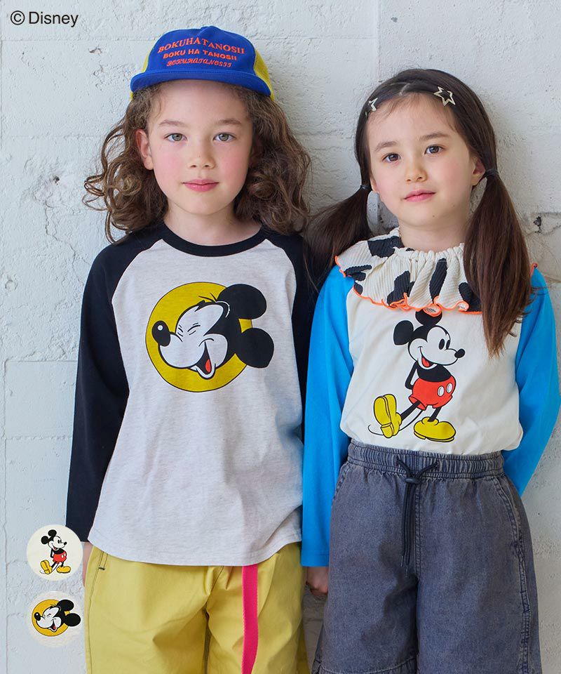 ミッキーマウス/ラグランロンT ｜ トップス ｜ 子供服のセレクト 
