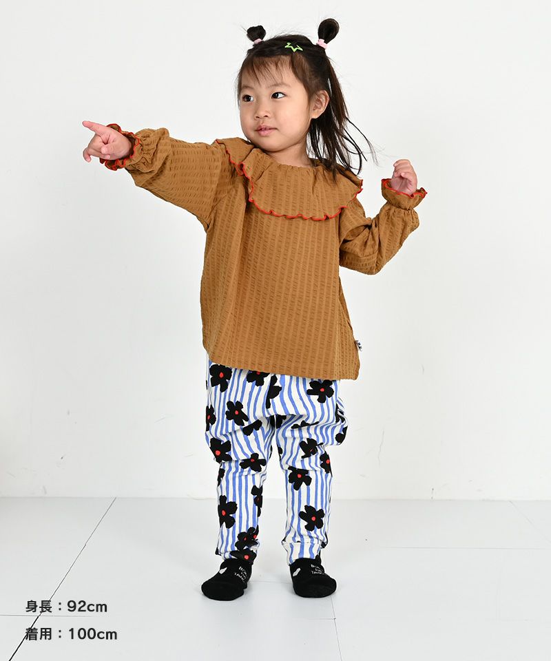 ニットサッカーフリルカラーカットソー ｜ トップス ｜ 子供服の