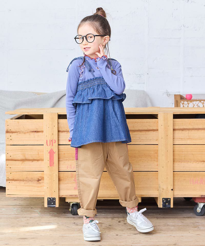 ハートポイントメローリブカットソー ｜ トップス ｜ 子供服の