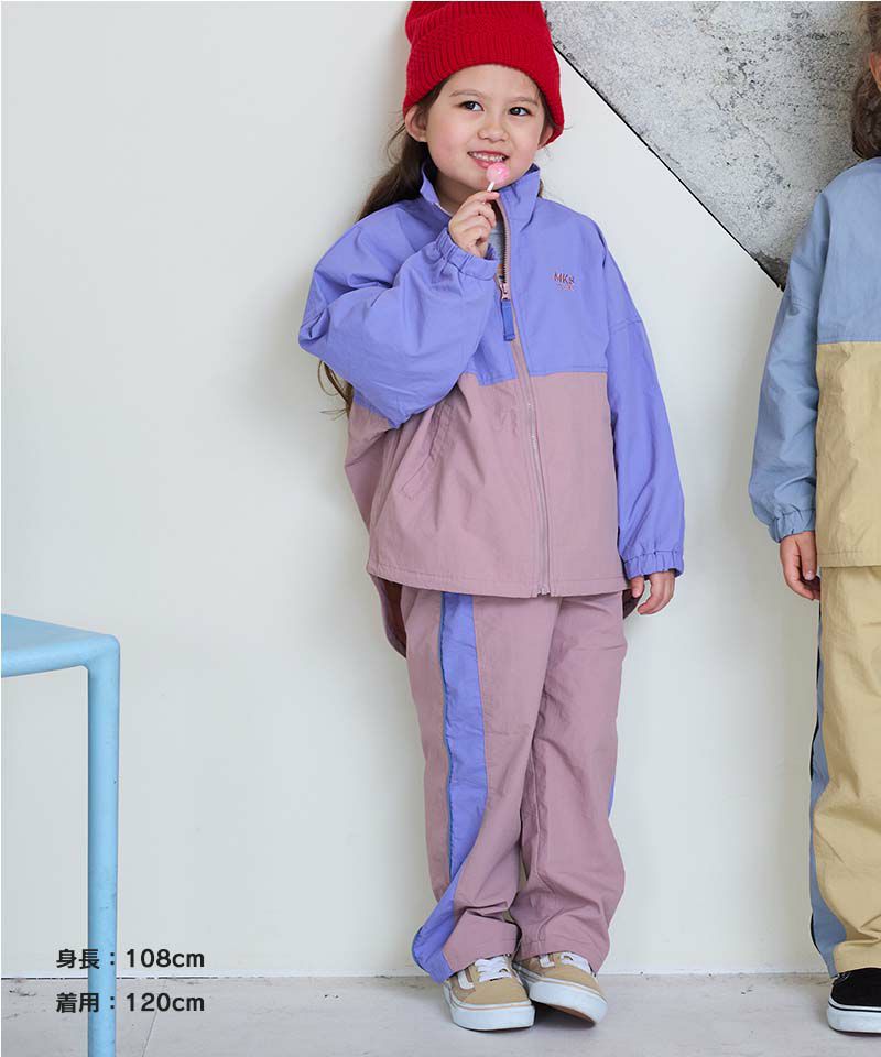 ナイロンバイカラージャケット | アウター・羽織り | 子供服の ナイロンバイカラージャケット | アウター・羽織り | 子供服の
