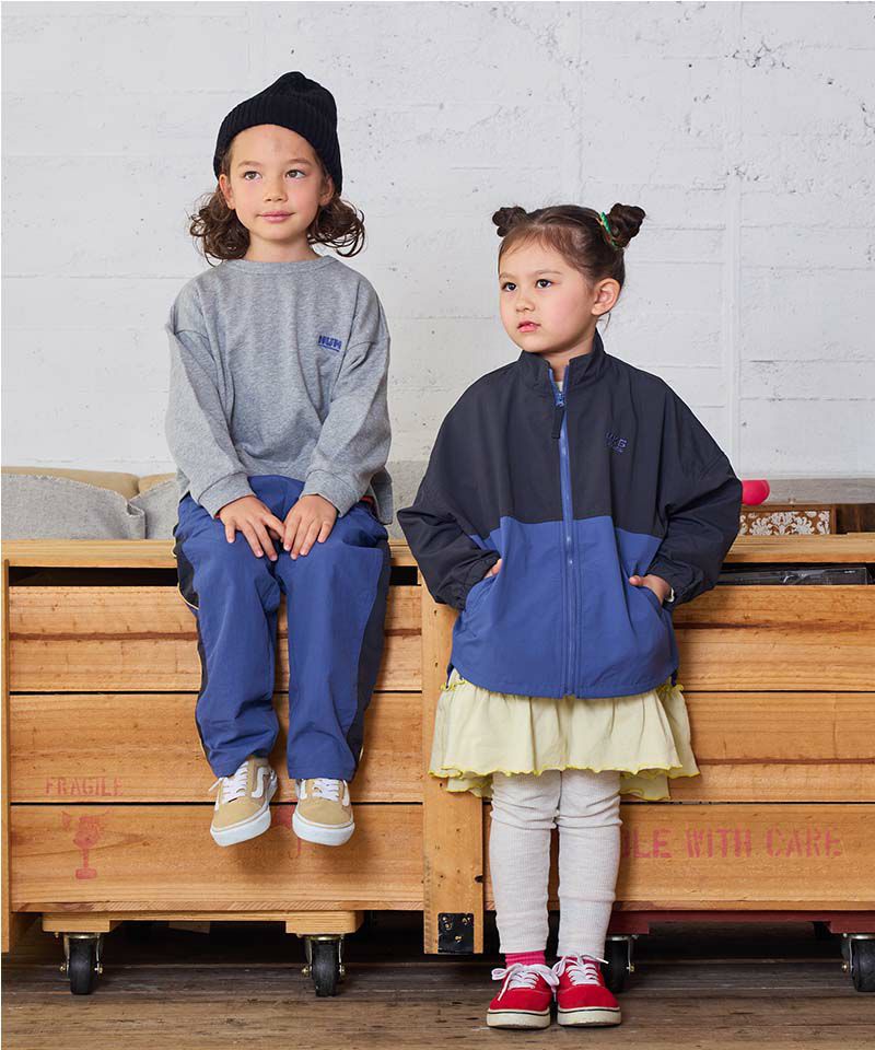 ナイロンバイカラージャケット | アウター・羽織り | 子供服の ナイロンバイカラージャケット | アウター・羽織り | 子供服の