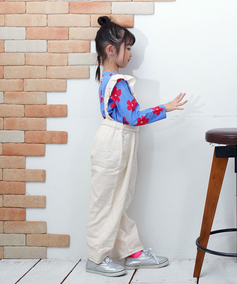 COTTON from U.S.Aデニム3WAYフリルサロペット ｜ ボトムス