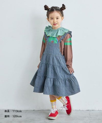 マーキーズ 大人用 ミッキー ワンピース ビッグフリルカラー 赤
