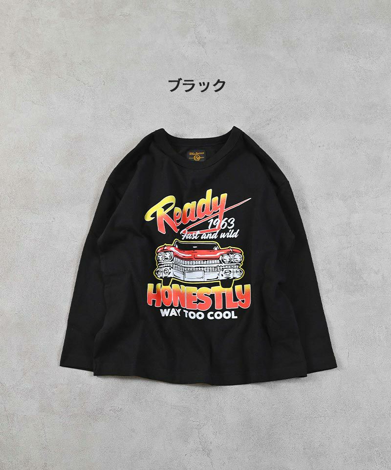machatt プリントロンT ブラック ロングスリーブTシャツ（ブラック） | MACHATT ONLINE STORE
