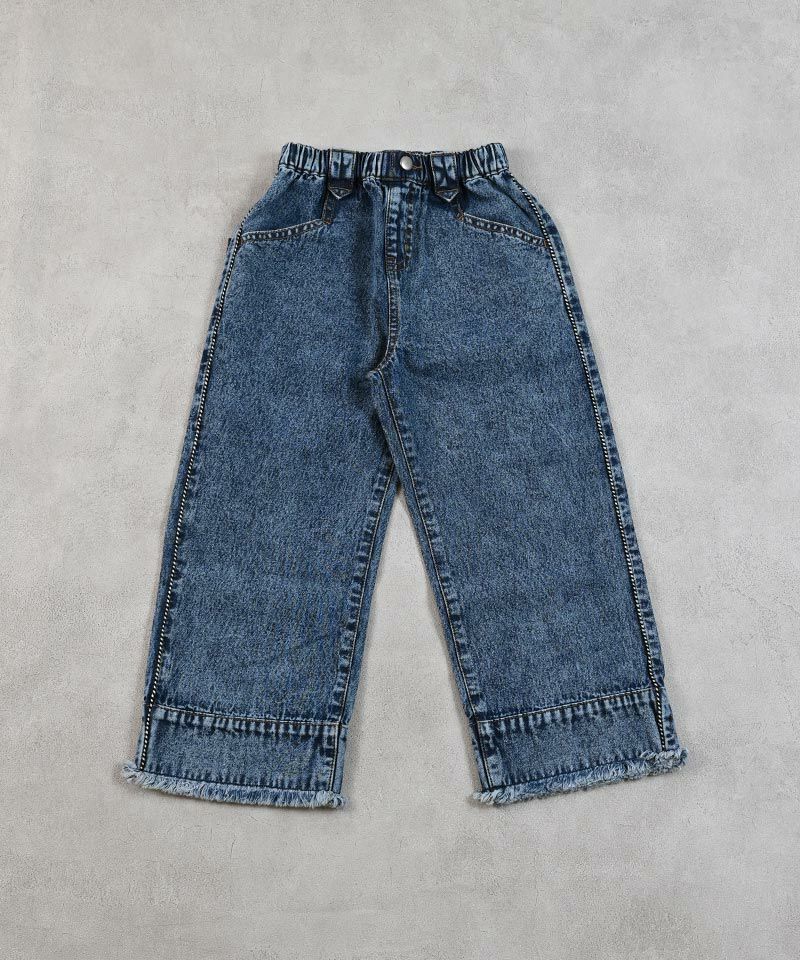 サイドラインデニムバギーパンツ ｜ ボトムス ｜ 子供服の