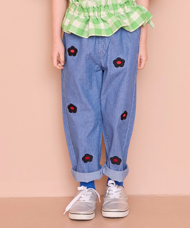 おはないっぱいデニムパンツ | ボトムス | 子供服のセレクト おはないっぱいデニムパンツ | ボトムス | 子供服のセレクト