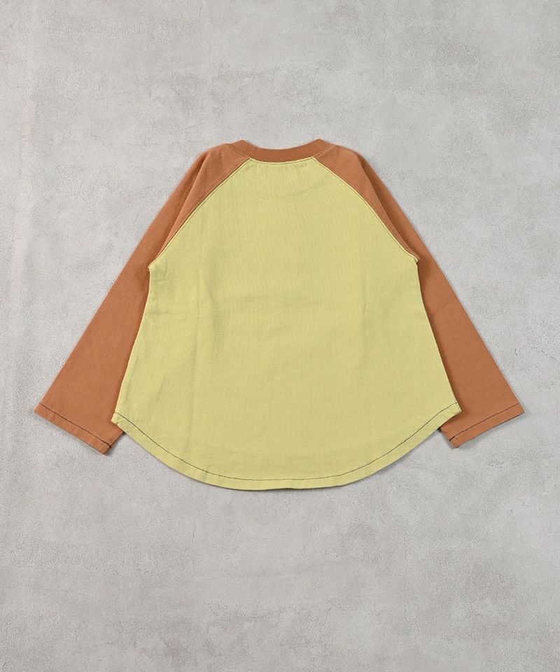 SALE価格】甘編み天竺ラグランプリントロンティー ｜ トップス