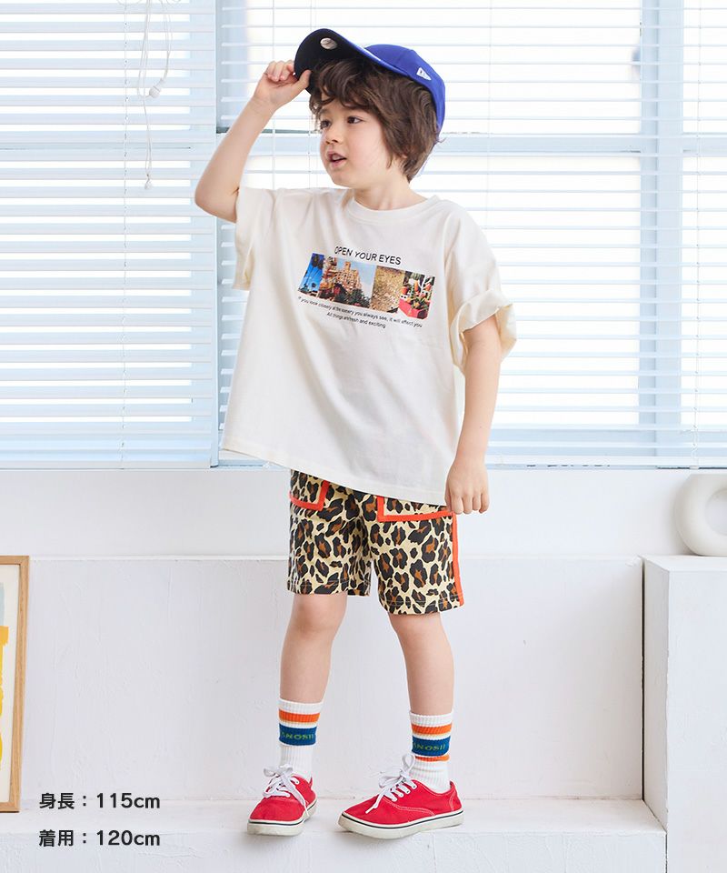 通販 公式サイト - 驚きの激安価格 COTTON from U.S.A ビッグシルエットフォトプリントTシャツ ボトムス・スパッツ