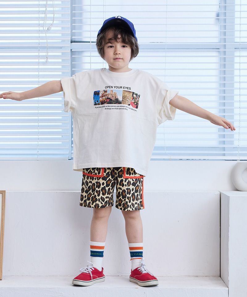 COTTON from U.S.A ビッグシルエットフォトプリントTシャツ