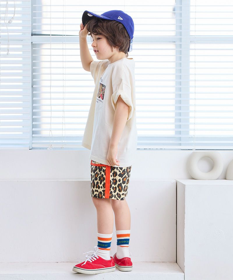 25/26秋冬★マスコットのグース プリント付きTシャツ【各色】 箔プリントルーズTシャツ(25-0471)