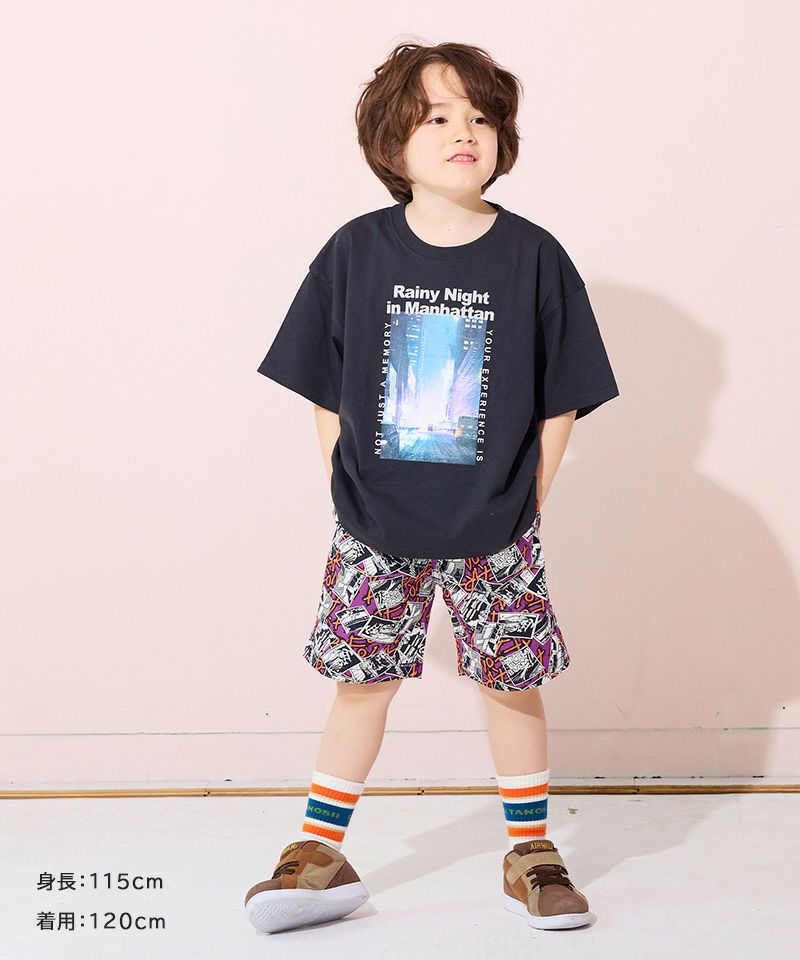 COTTON from U.S.A ビッグシルエットフォトプリントTシャツ
