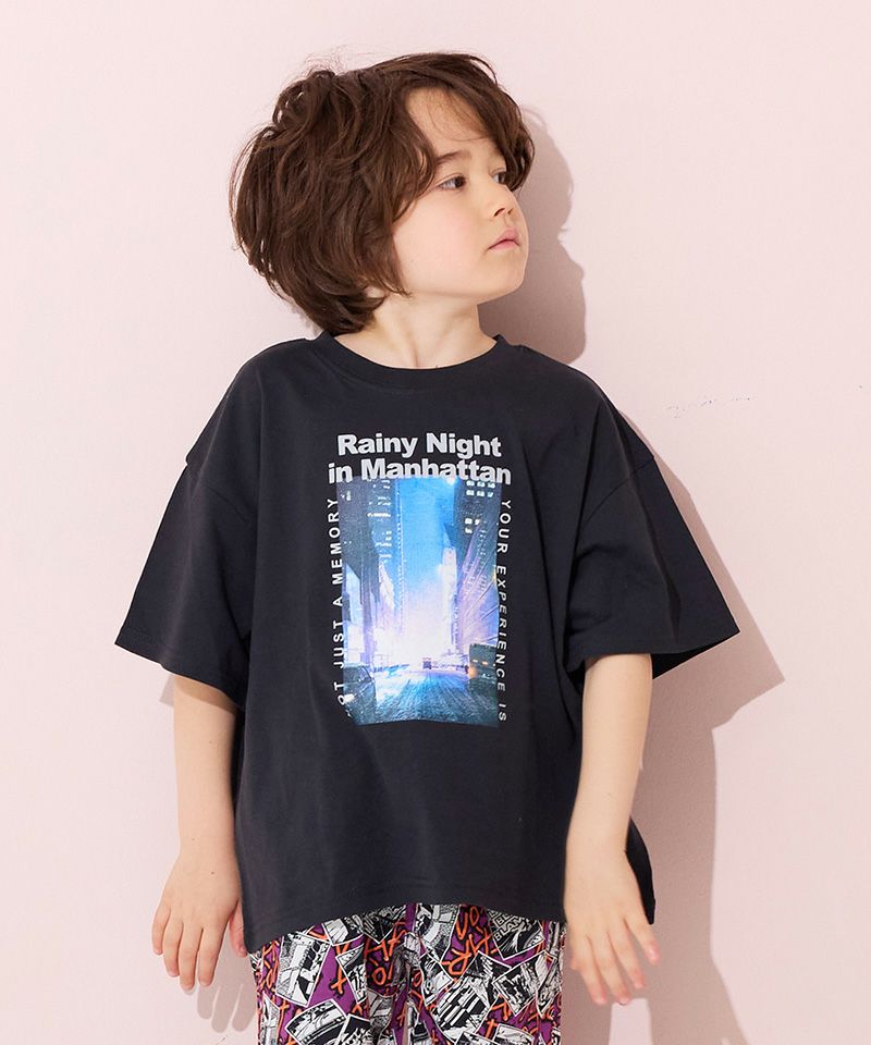 COTTON from U.S.A ビッグシルエットフォトプリントTシャツ