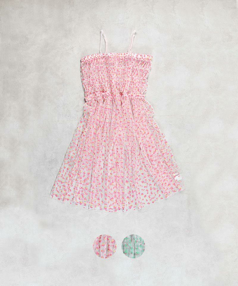 SALE価格】フラワーチュールフリルキャミワンピース(160cm