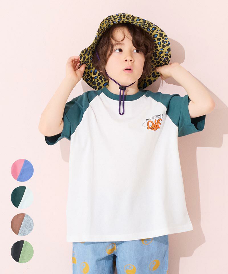 品質検査済 ゼンゴプリントラグランTシャツ 子供服の ｜ トップス ｜ ミュージシャン