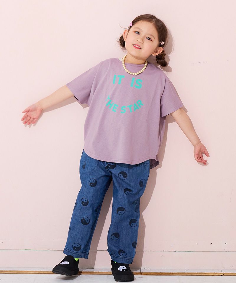 グラフィックプリントドルマンTシャツ プリントドルマンTシャツ ｜ トップス ｜ 子供服のセレクト