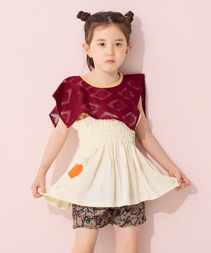 カットシャーリングチュニック ｜ トップス ｜ 子供服のセレクト