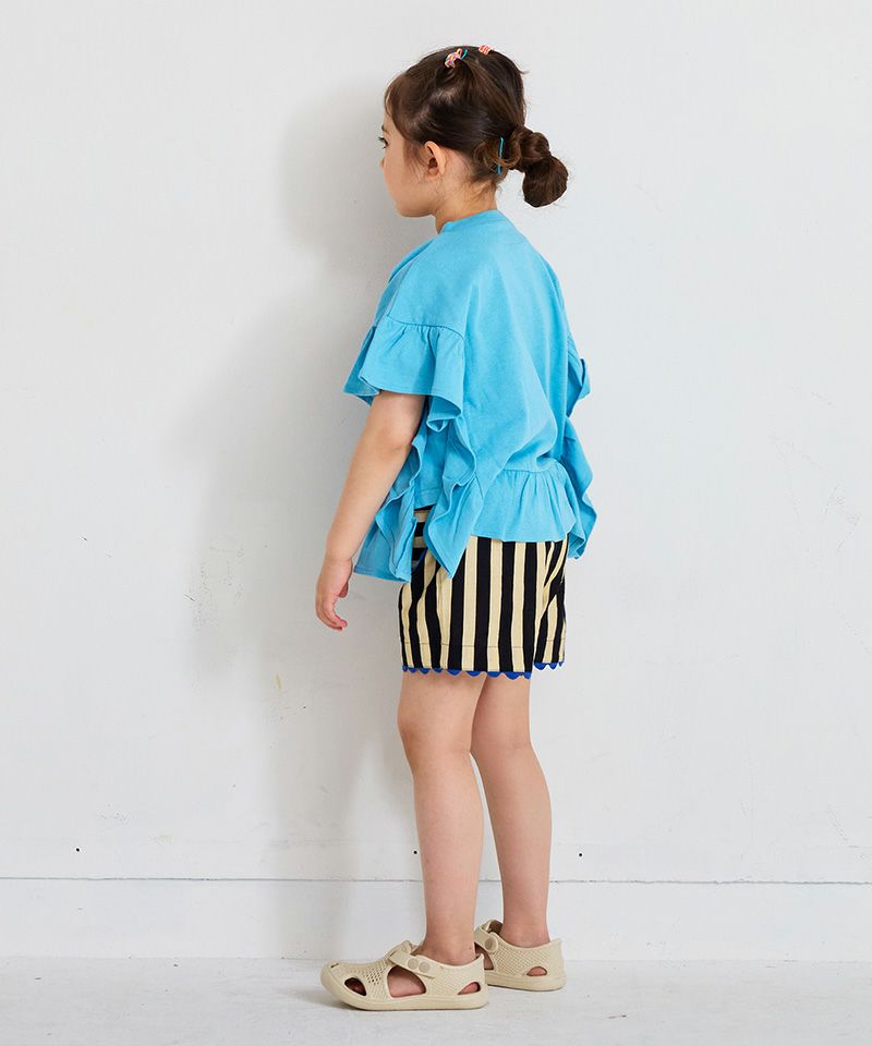ラウンドフリルトップス | トップス | 子供服のセレクト ラウンドフリルトップス | トップス | 子供服のセレクト