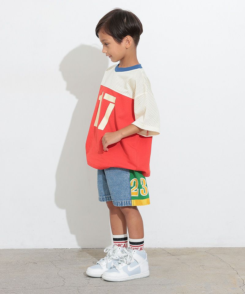 襤褸 BORO バンダナ リメイクジーンズ デニム ショーツ CLEARANCE SALE価格】リメイクデニムショーツ ｜ ボトムス