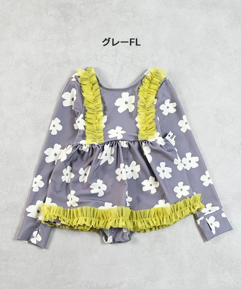チュールフリル長袖ワンピース ｜ 水着・スイムグッズ ｜ 子供服