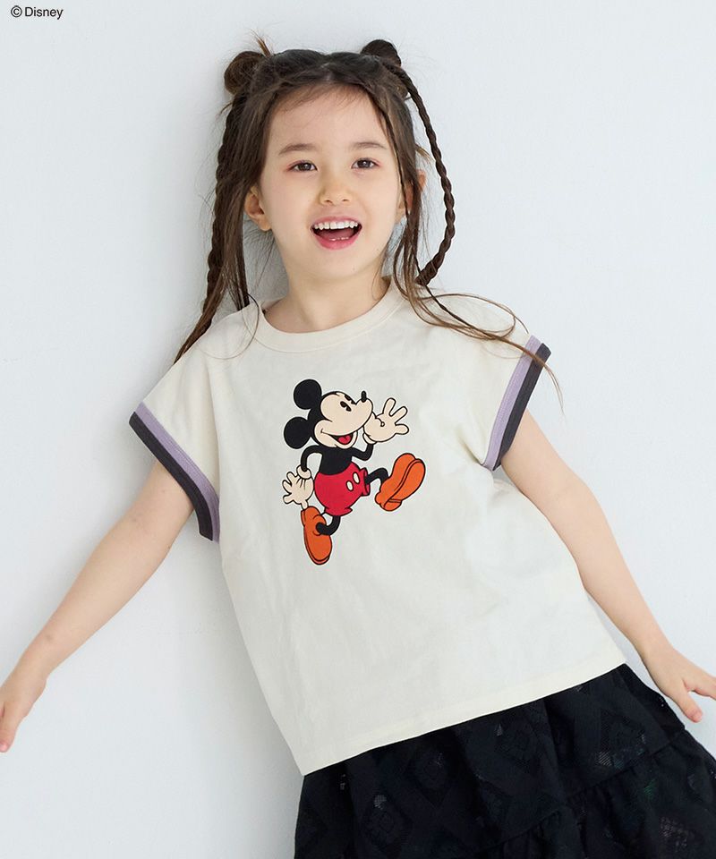 ミッキーマウス リンガーTシャツ ｜ トップス ｜ 子供服の