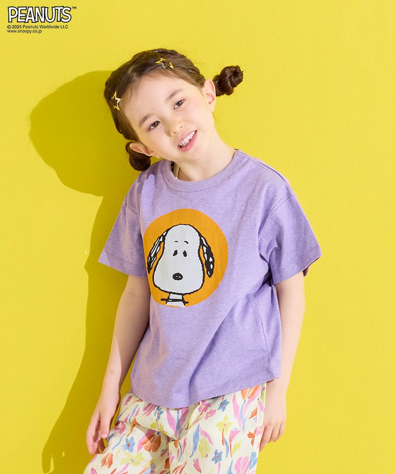STUSSY 子供服　スヌーピー　Tシャツ　90 STUSSY - SNOOPY TRIBEキッズ半袖TシャツS/90cm黄色STUSSY