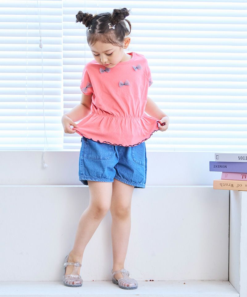 デニムホットパンツ ｜ ボトムス ｜ 子供服のセレクトショップ