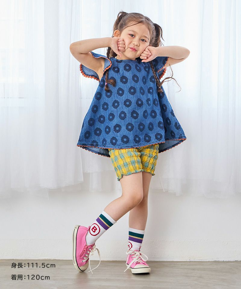 はなはなデニムチュニック ｜ トップス ｜ 子供服のセレクト