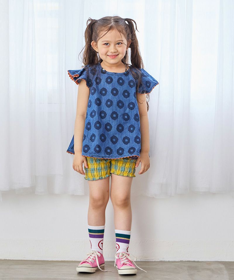はなはなデニムチュニック ｜ トップス ｜ 子供服のセレクト