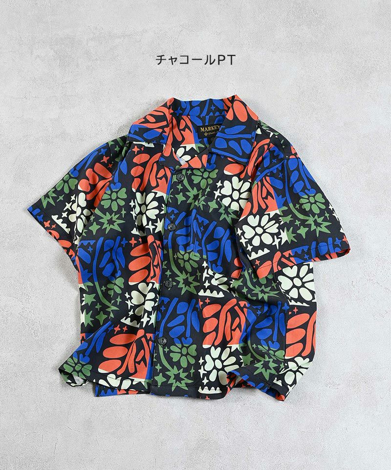 総柄オープンカラーシャツ ｜ トップス ｜ 子供服のセレクト