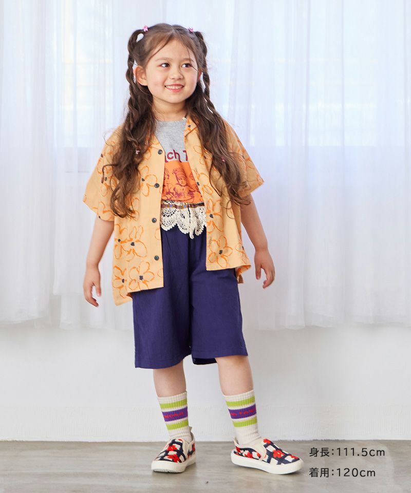 総柄オープンカラーシャツ ｜ トップス ｜ 子供服のセレクト
