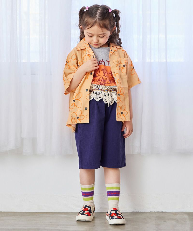 【中古】 総柄オープンカラーシャツ 子供服のセレクト ｜ トップス ｜ トップス
